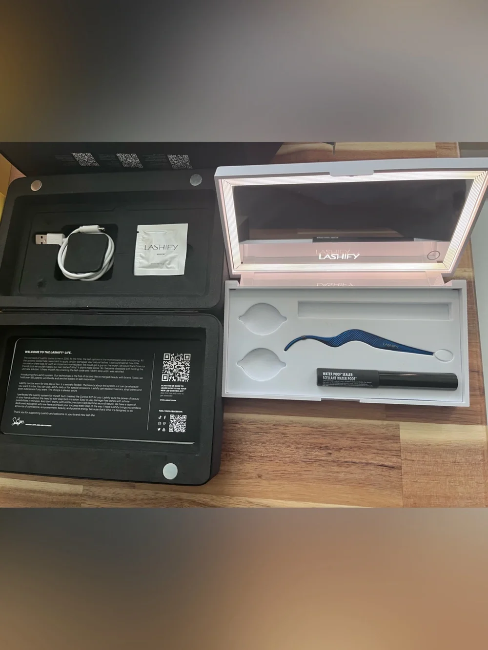 NEW Lashify ✨ White LED Light Control Kit • Sapphire Petite Wand
